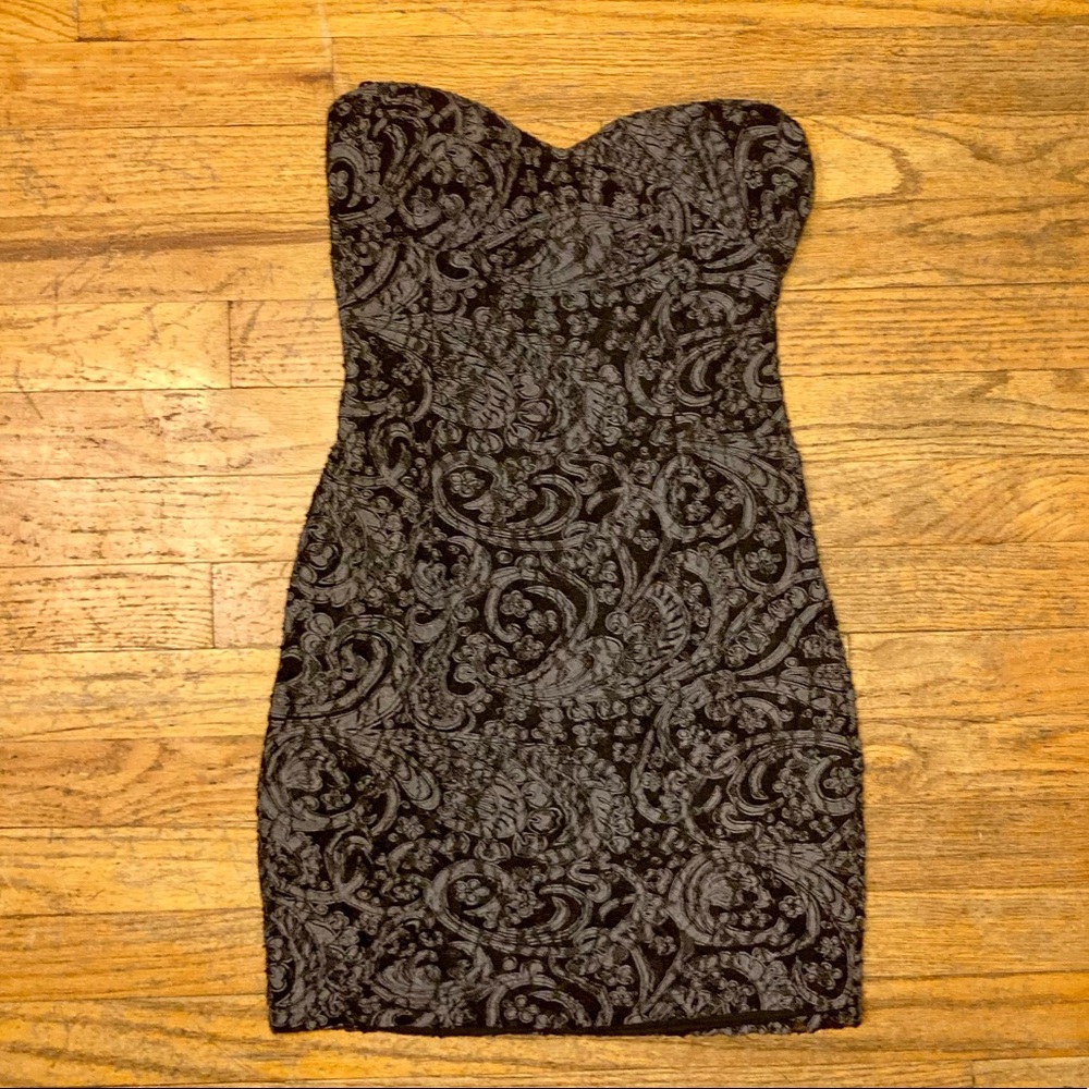 Forever 21 Strapless Grey Dress